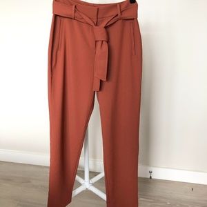 Halogen Rust Sequoia Tie Waist Twill Pants